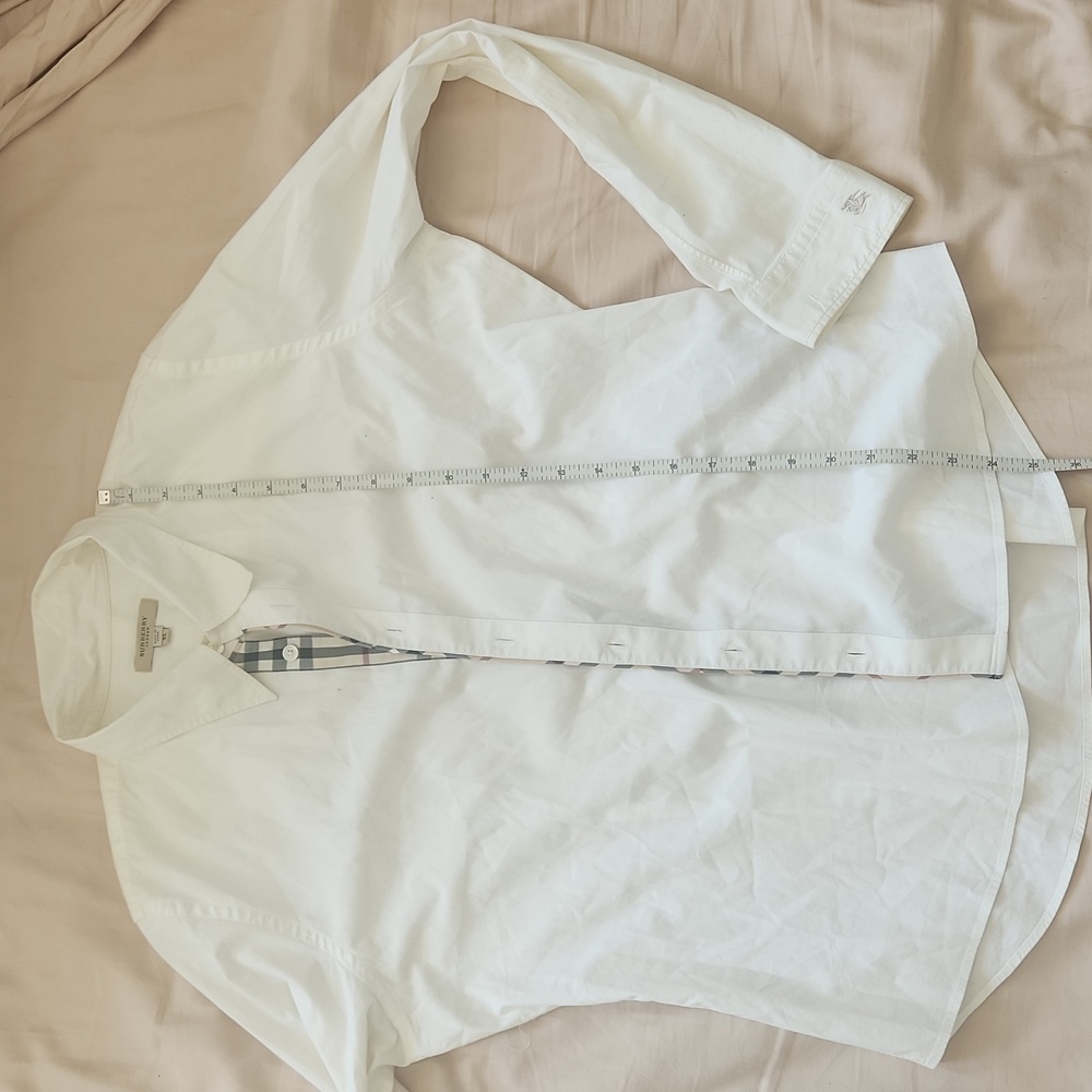 Authentic Burberry white button down - Picture 6 of 6